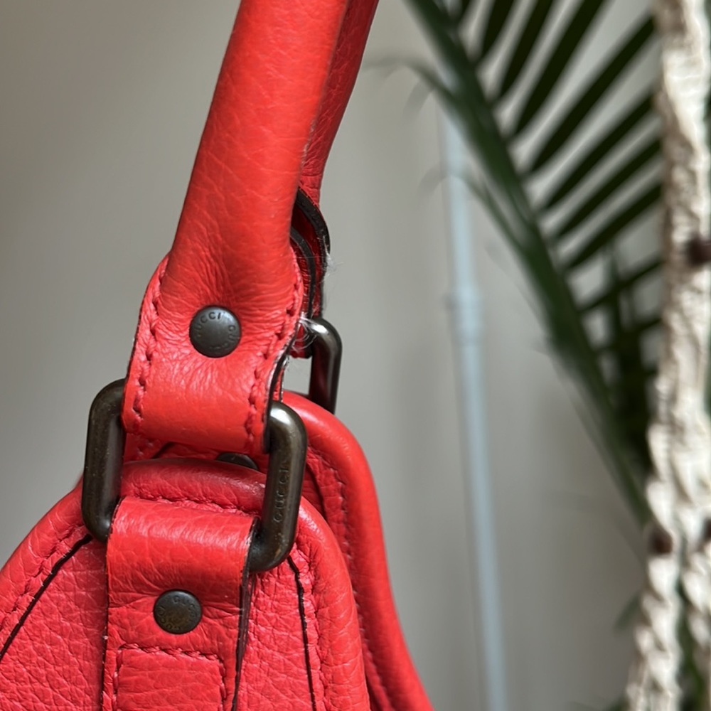 Gucci Red Leather Shoulder Bag - Picture 14 of 16